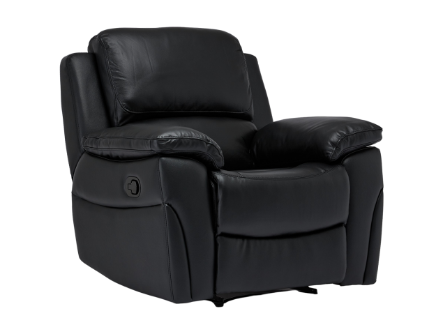 Sienna Manual Recliner Sofa - Available in Black, Pearl Grey or Sky Blue