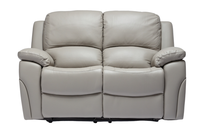 Sienna Manual Recliner Sofa - Available in Black, Pearl Grey or Sky Blue