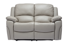 Load image into Gallery viewer, Sienna Manual Recliner Sofa - Available in Black, Pearl Grey or Sky Blue
