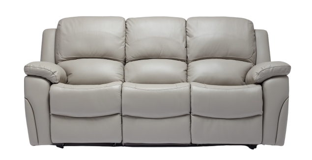 Sienna Manual Recliner Sofa - Available in Black, Pearl Grey or Sky Blue