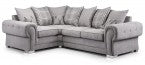 Verona Fabric Sofa Set 3 + 2 and Corner, Scatterback or Formal Back - Mink or Grey