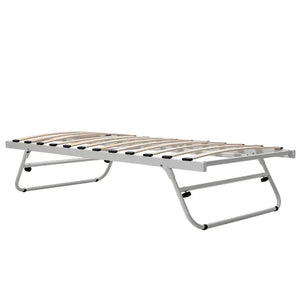 Fold away Metal Trundle Guest Bed Frame - Available in Black or White
