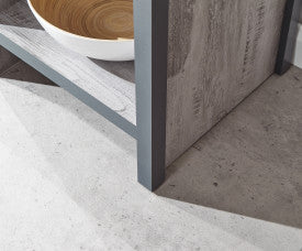 Boston Simple Lamp/Side/Bedside Table - Grey
