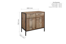 Load image into Gallery viewer, Urban 2 Door 2 Drawer Sideboard - Rustic
