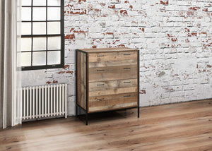 Urban 4 Drawer Chest - Rustic