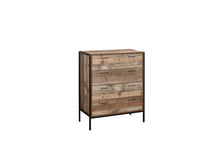 Load image into Gallery viewer, Urban 4 Drawer Chest - Rustic
