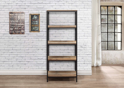 Urban 5 Tier Bookcase - Rustic