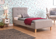 Load image into Gallery viewer, Ashbourne Light Bed Stead Light Grey - Available in Single, Double, &amp; KingSize
