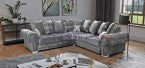 Verona Fabric Sofa Set 3 + 2 and Corner, Scatterback or Formal Back - Mink or Grey