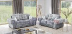 Verona Fabric Sofa Set 3 + 2 and Corner, Scatterback or Formal Back - Mink or Grey