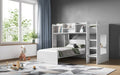 Wizard Junior L-Shaped Bunk Bed - Available in Grey or White