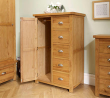 Load image into Gallery viewer, Woburn 1 Door 5 Drawer Wardrobe - Oak
