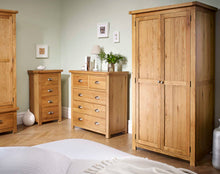 Load image into Gallery viewer, Woburn 1 Door 5 Drawer Wardrobe - Oak
